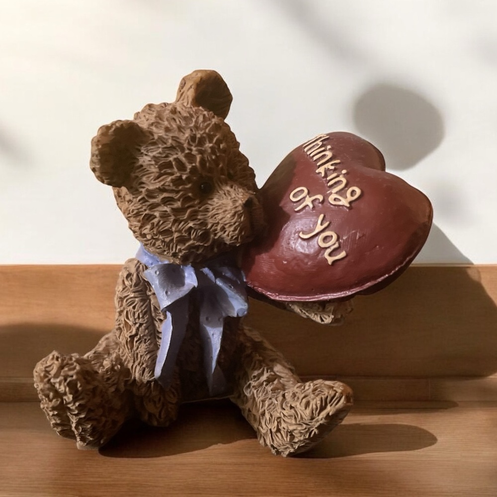 Thinking of You, small, 2.5 inches, Bear Figurine